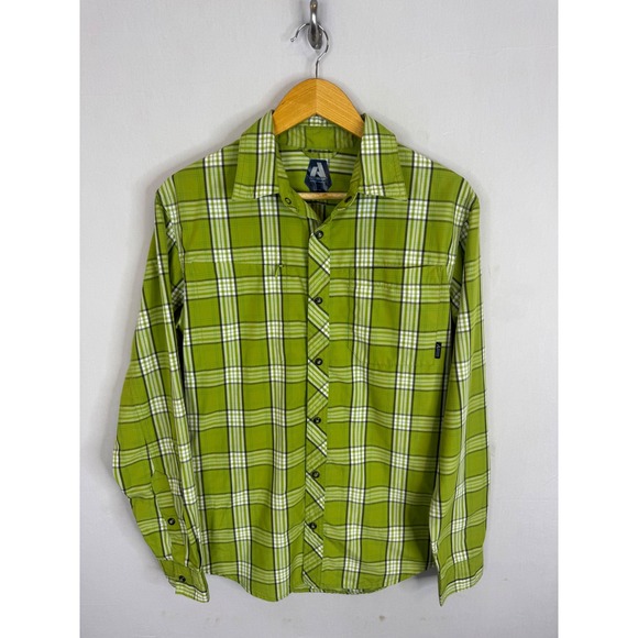 Eddie Bauer Other - Eddie Bauer First Ascent Mens Green Plaid Long Sleeve Hiking Shirt Small